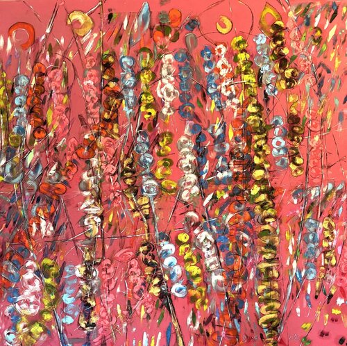 "When color dances" by Barbara Piatti, Painting for Sale on Select