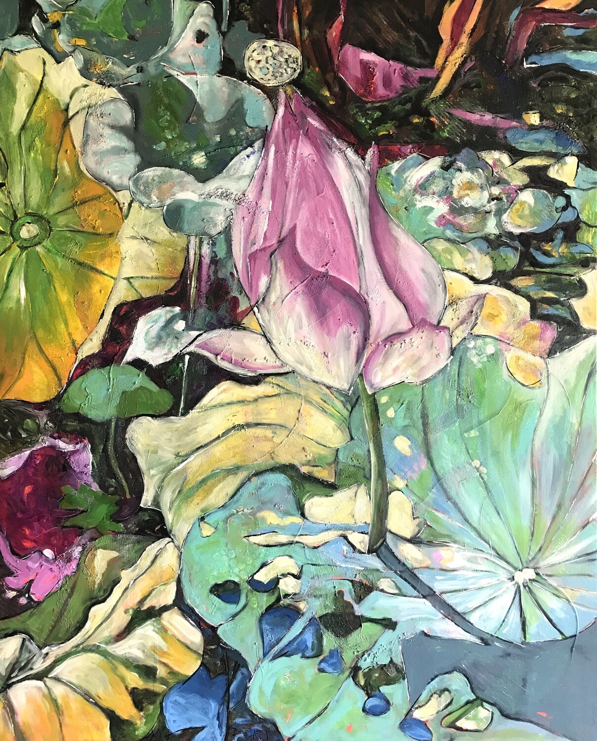 "Equilibre" Barbara Piatti Original painting for sale