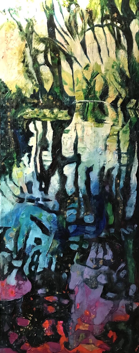 "Golden Eye" Barbara Piatti Original painting for sale