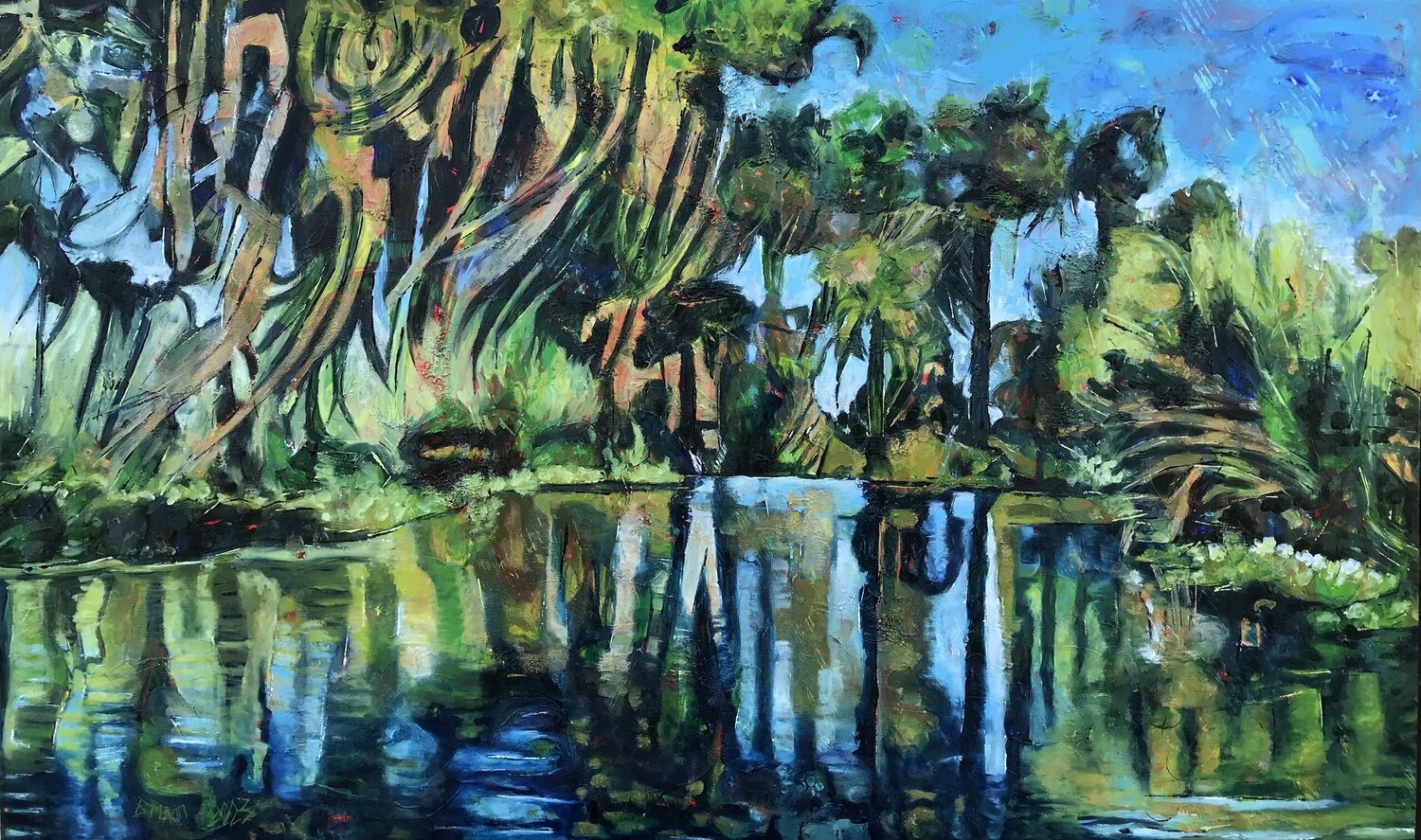 "Blow' in the wind" Barbara Piatti Original painting for sale