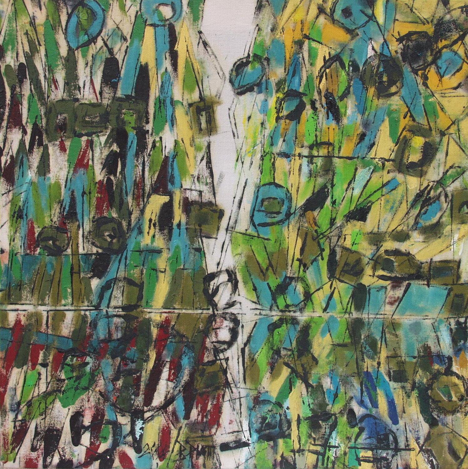 "Double-Wall" Barbara Piatti Original painting for sale