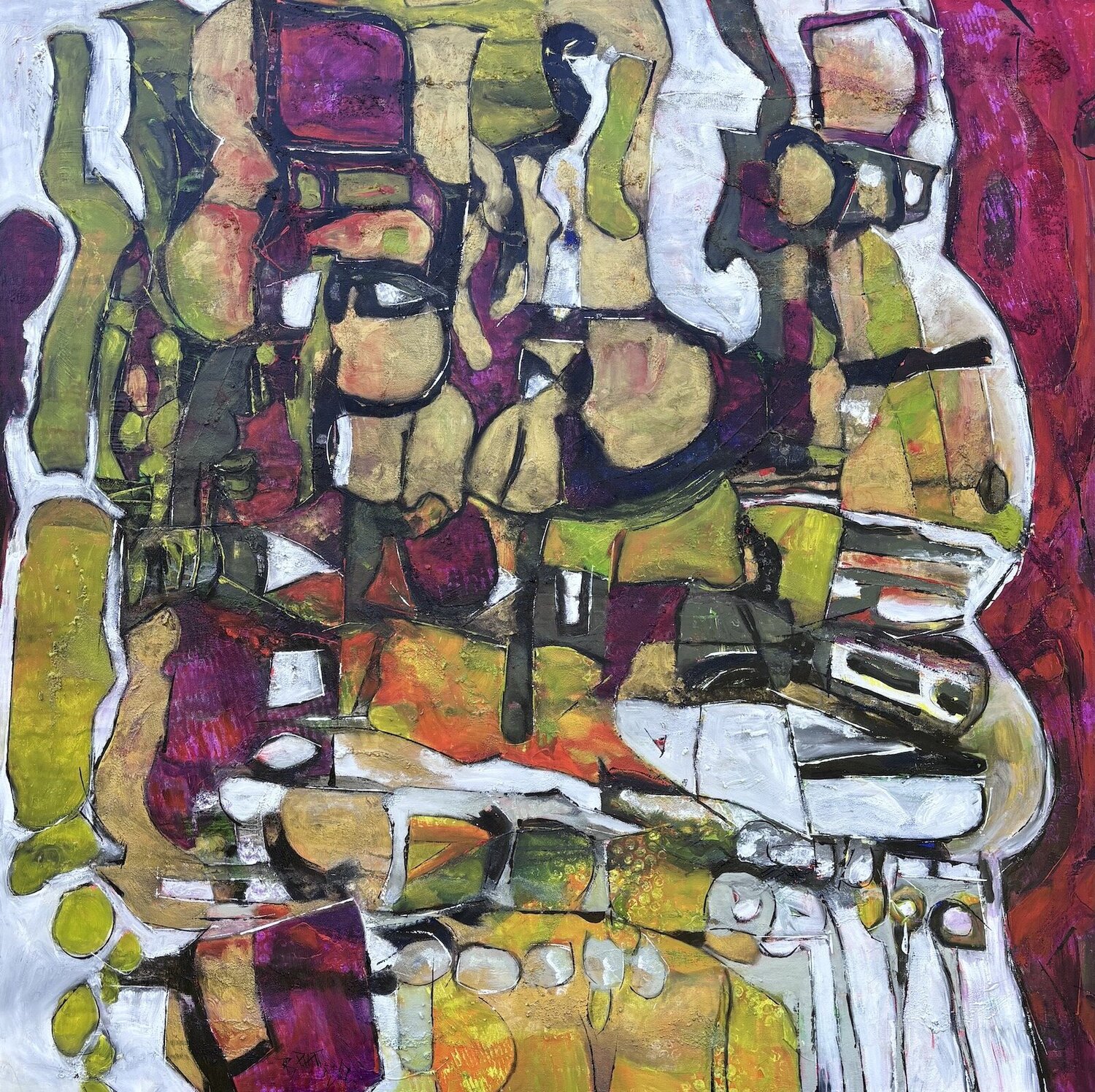 "Méandres de la vie" I Barbara Piatti Original painting for sale