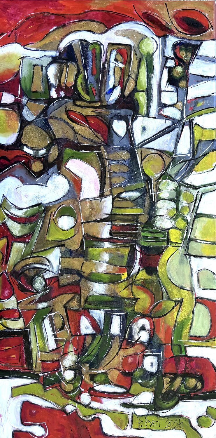 "Méandres de la vie" II Barbara Piatti Original painting for sale