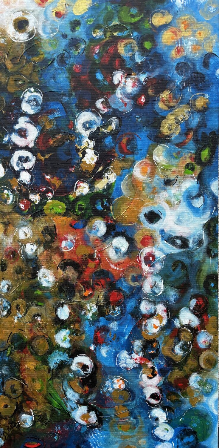 "La mer en fête" Barbara Piatti Original painting for sale