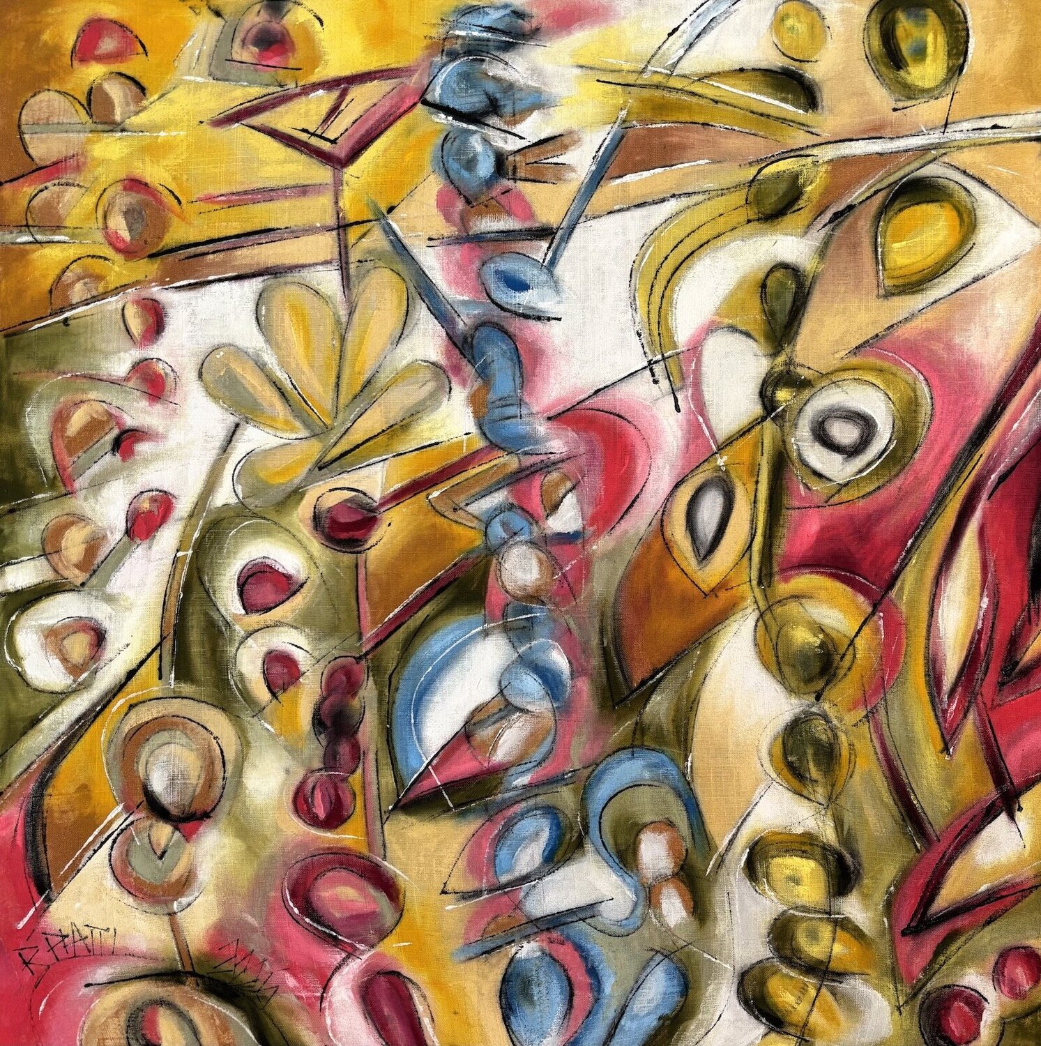 "Amour" Barbara Piatti Original painting for sale