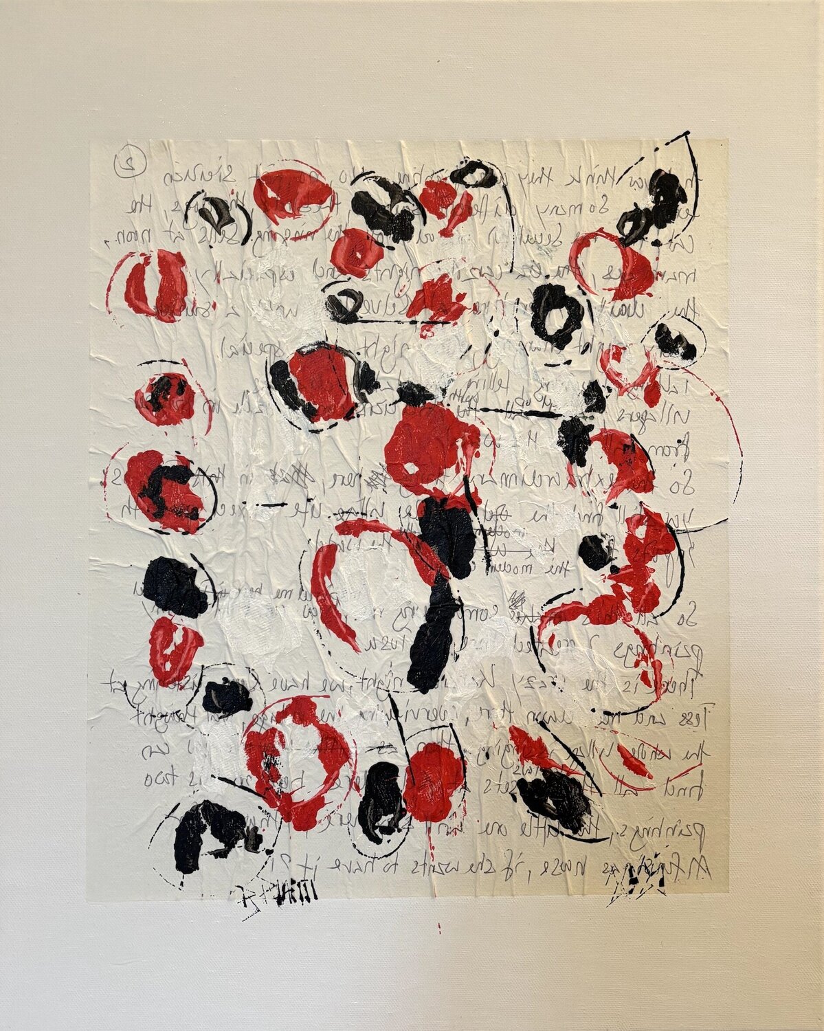 "Palimpseste de Tusa" II Barbara Piatti Original painting for sale
