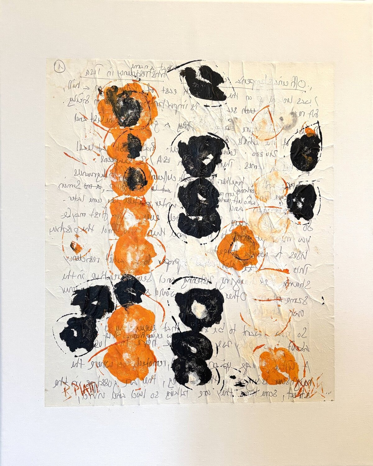 "Palimpseste de Tusa" I Barbara Piatti Original painting for sale