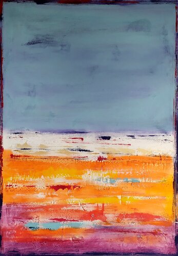 Blue coast by aliz polgar, Painting for Sale on Select