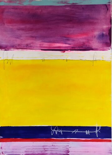 Purple rain / homage to Prince / by aliz polgar, Painting for Sale on Select