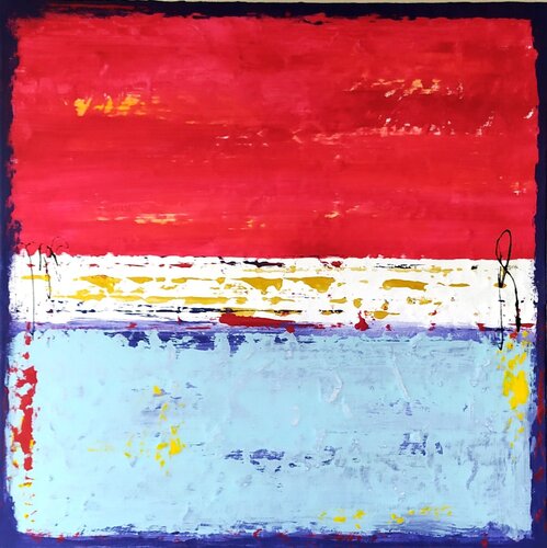 Gold horizon by aliz polgar, Painting for Sale on Select