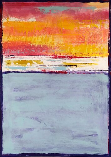 Sunset on the sea by aliz polgar, Painting for Sale on Select