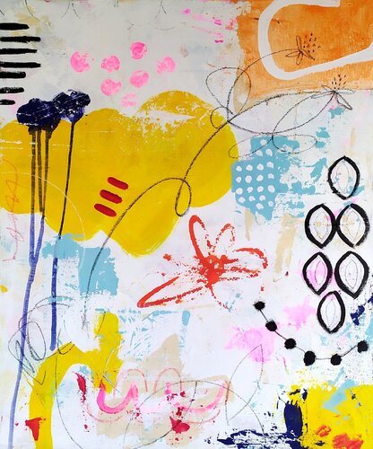 Romantic abstract II. by aliz polgar, Painting for Sale on Select