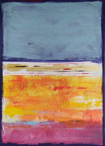 Ibiza coast by aliz polgar, Painting for Sale on Select