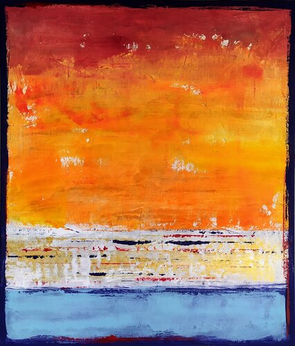 Sunset on the sea III. by aliz polgar, Painting for Sale on Select