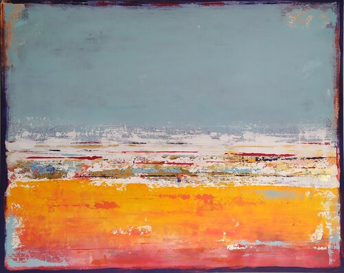 Mediterranean cost by aliz polgar, Painting for Sale on Select