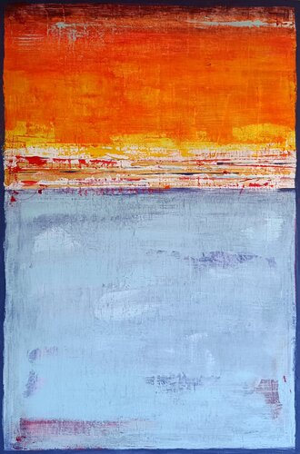 Sunset over Positano by aliz polgar, Painting for Sale on Select