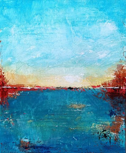 Romantic landscape by aliz polgar, Painting for Sale on Select