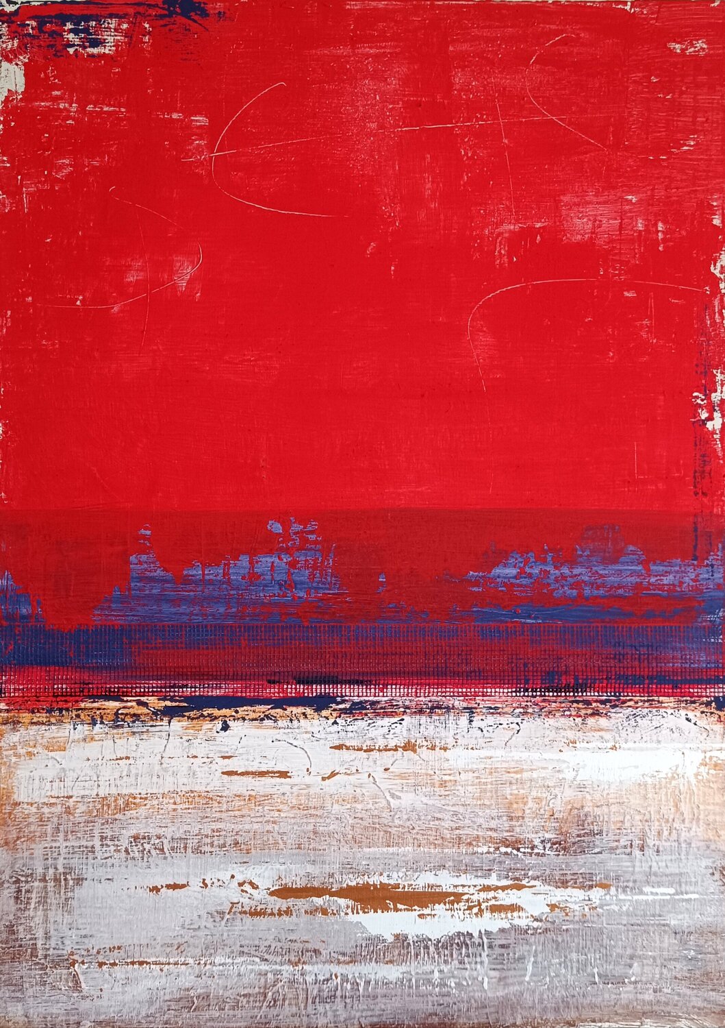 Rosso relativo aliz polgar Original painting for sale