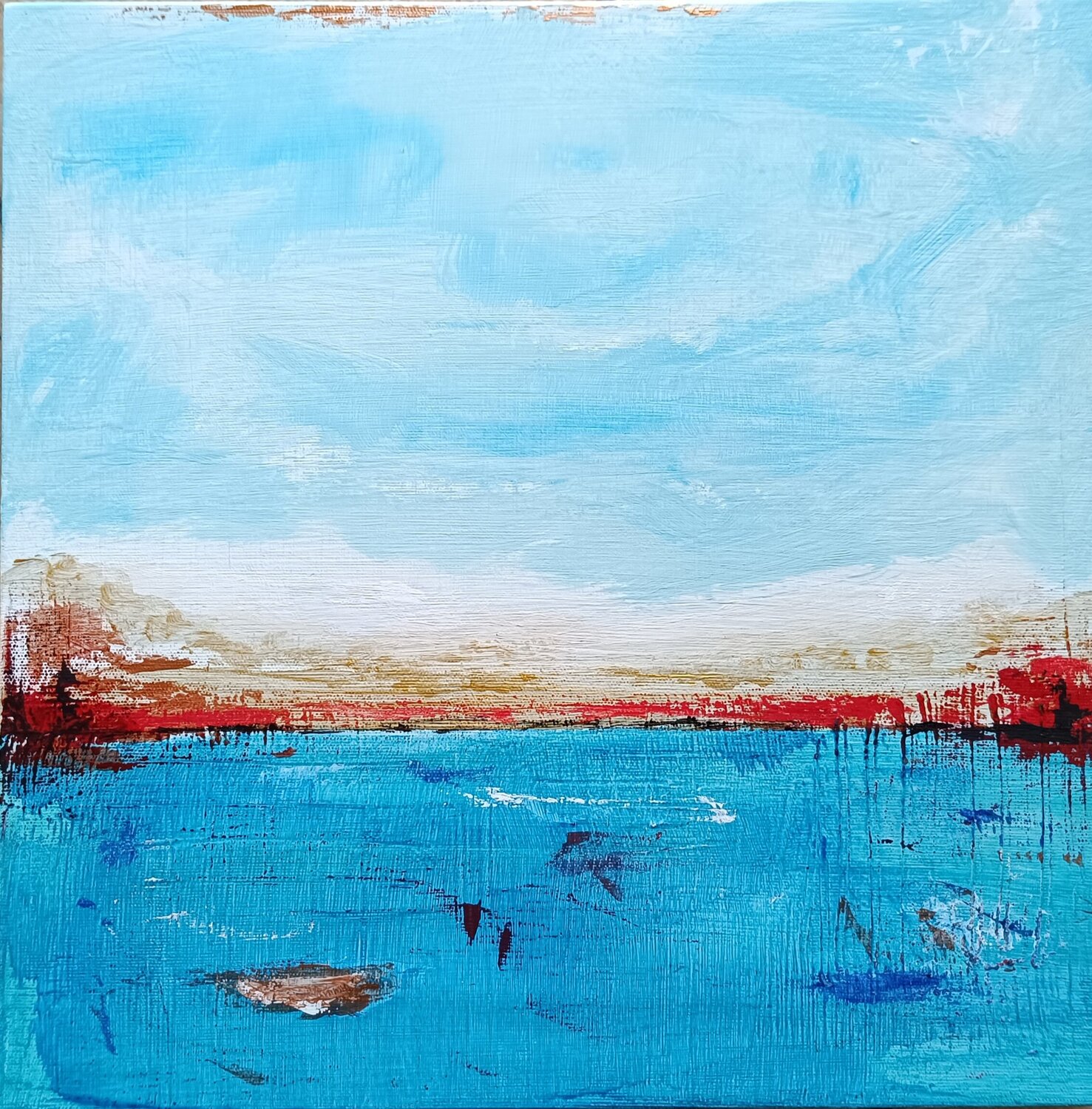 Romantic landscape II. aliz polgar Original painting for sale