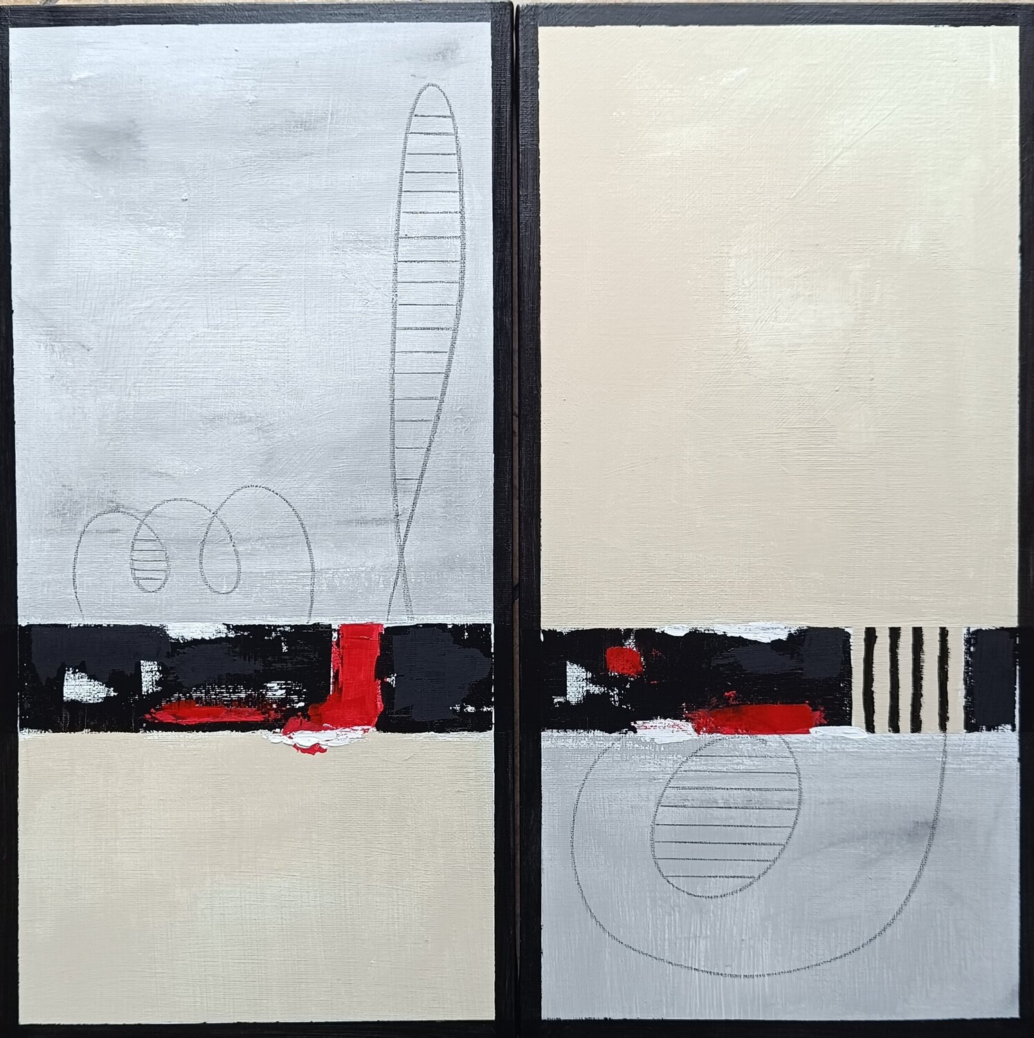 My grey day IV. aliz polgar Original painting for sale