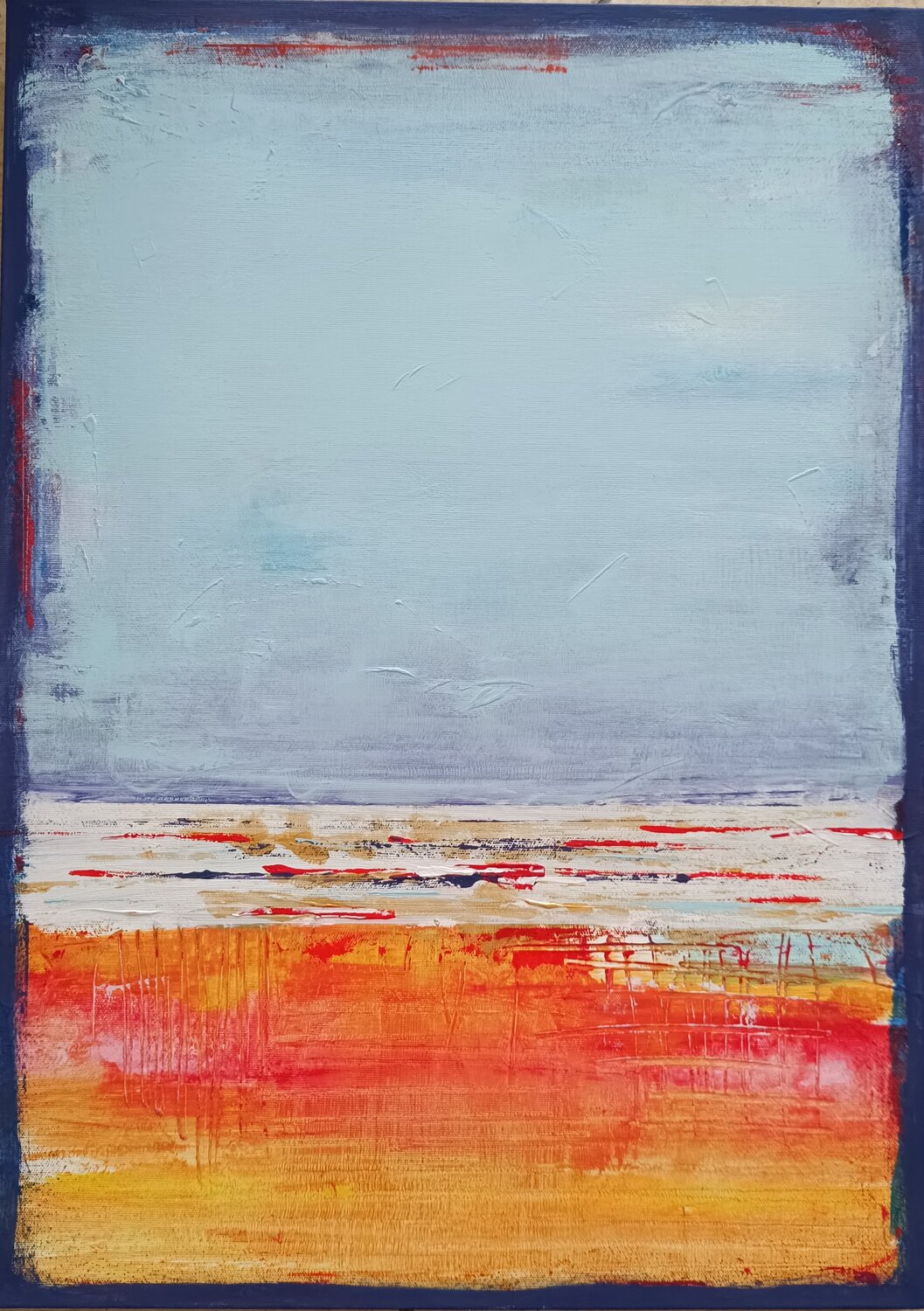 Summer time on the beach aliz polgar Original painting for sale