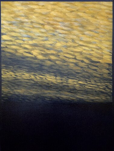 Fish nº128 B / golden series by Malgorzata Krakowiak, Painting for Sale on Select