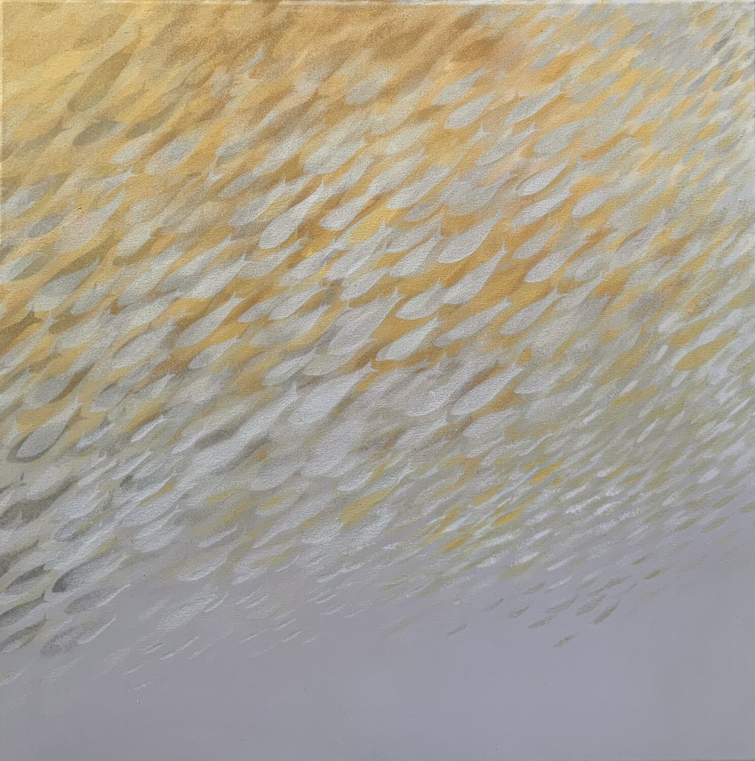 Fish nº 130 / golden series Malgorzata Krakowiak Original painting for sale