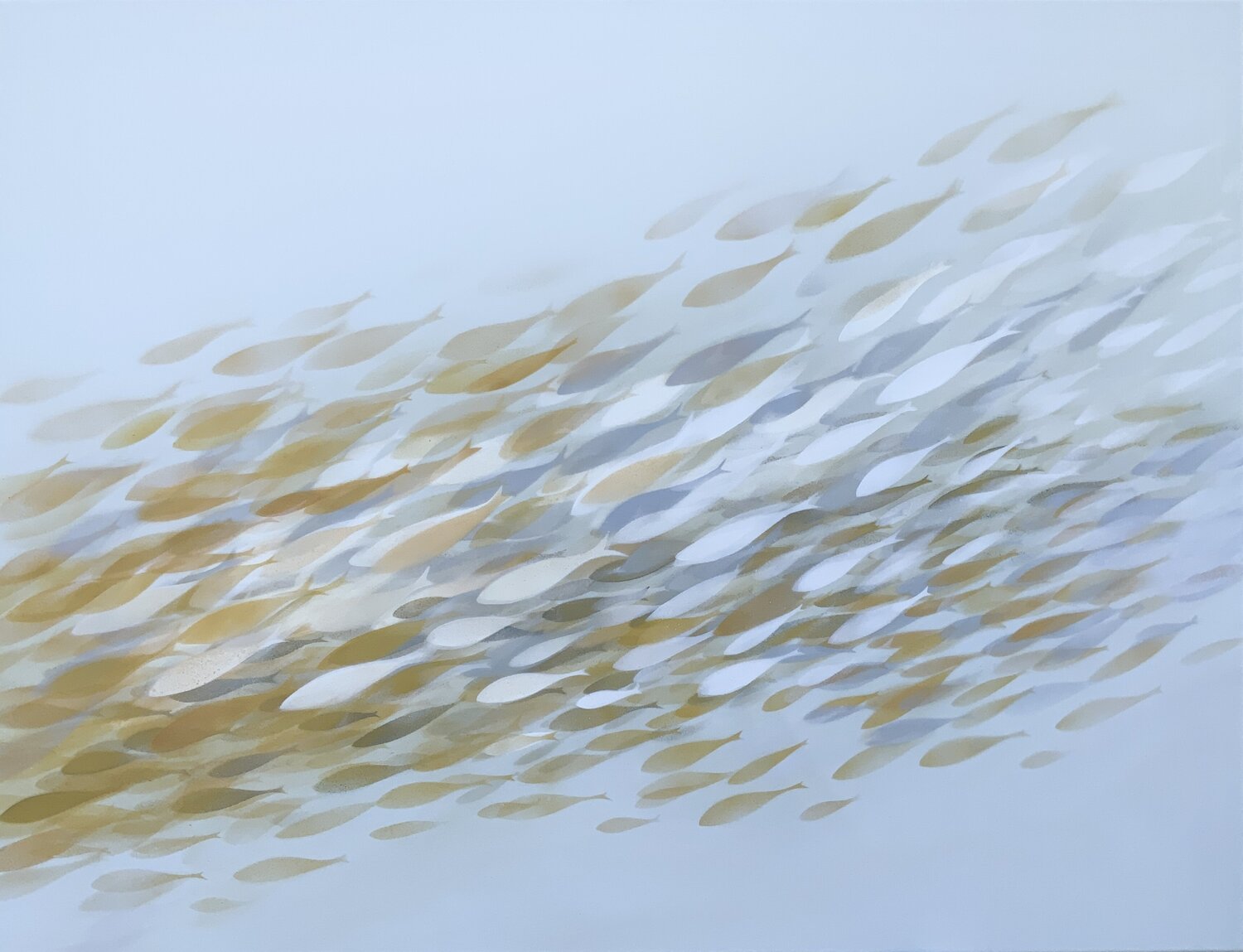 Fish nº 194 Malgorzata Krakowiak Original painting for sale