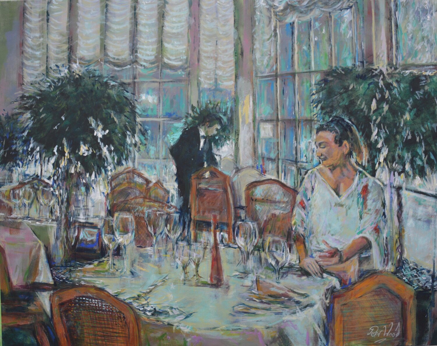 Secrets 17 - Winter 2023 - Reflected light and thought Peter Wood Original painting for sale