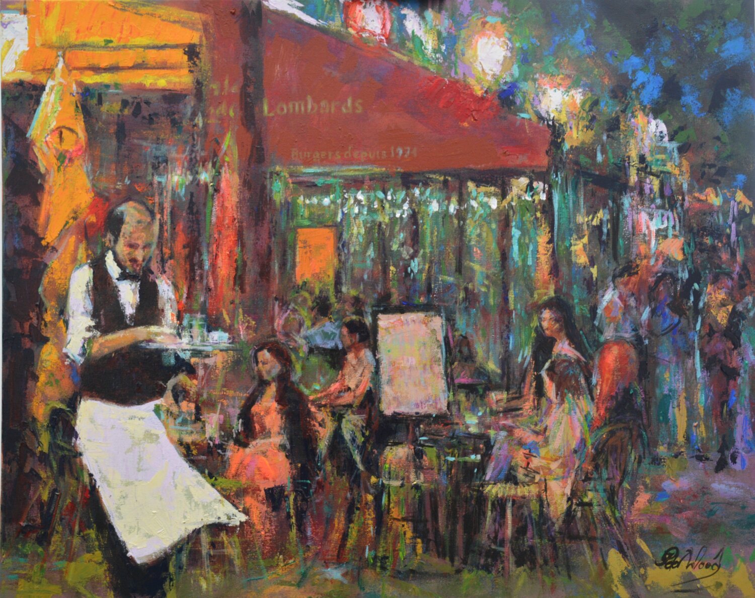 Secrets 23 - Winter - "Corner breeze" Peter Wood Original painting for sale