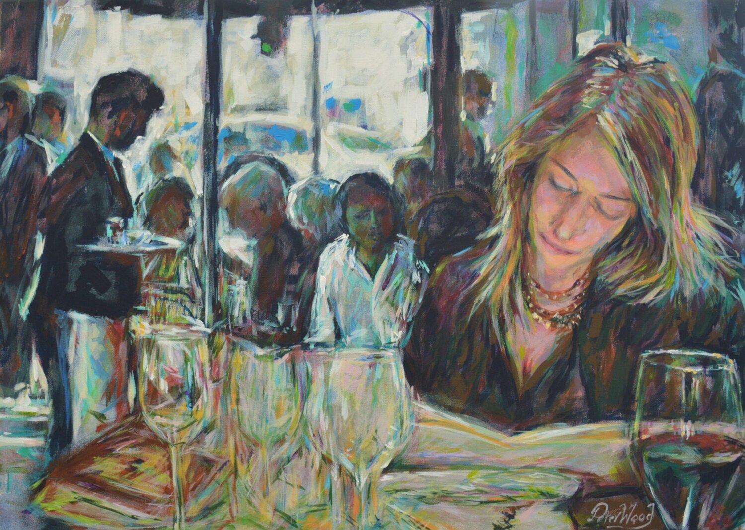 Secrets 15 - Winter 2023 - Reflections Peter Wood Original painting for sale