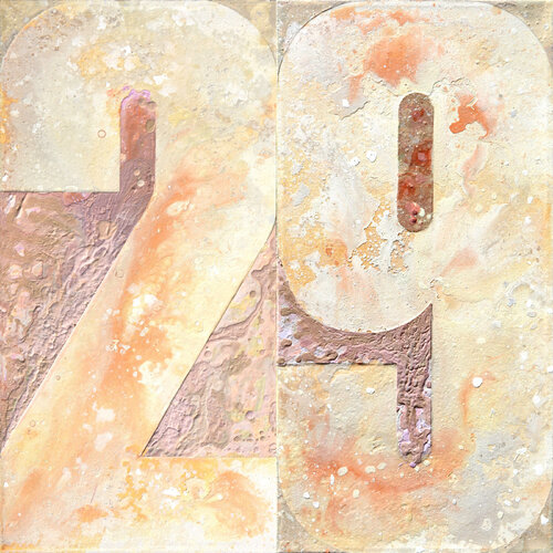 Celebrando el ano bisiesto (Dos/Nueve) by Cliff Kearns, Painting for Sale on Select
