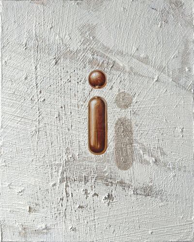 BRONZE 'i' on BUFF #274 by Cliff Kearns, Painting for Sale on Select