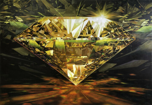 Golden Diamond by Cliff Kearns, Painting for Sale on Select
