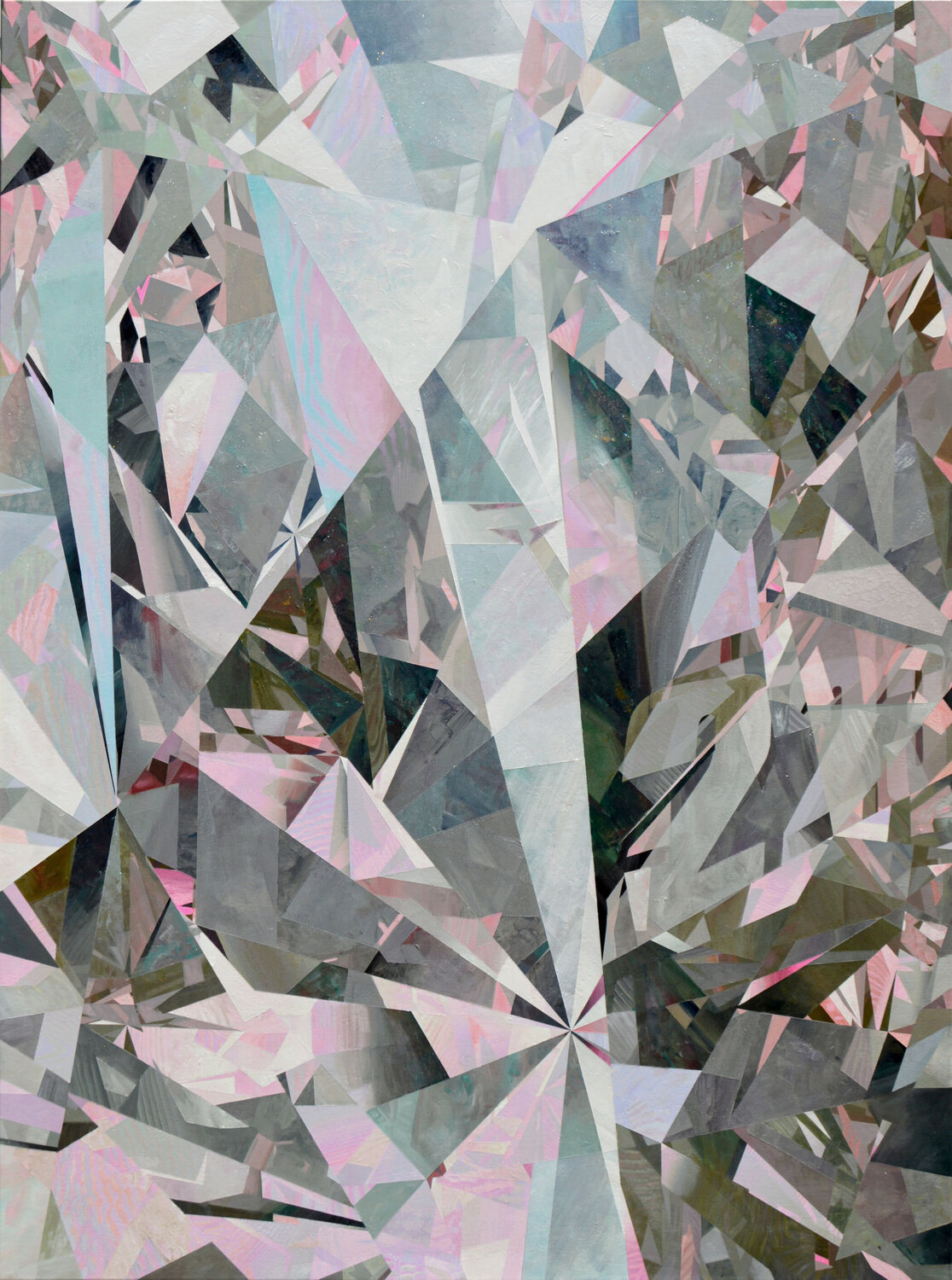 Pink Coral Cliff Kearns Original painting for sale