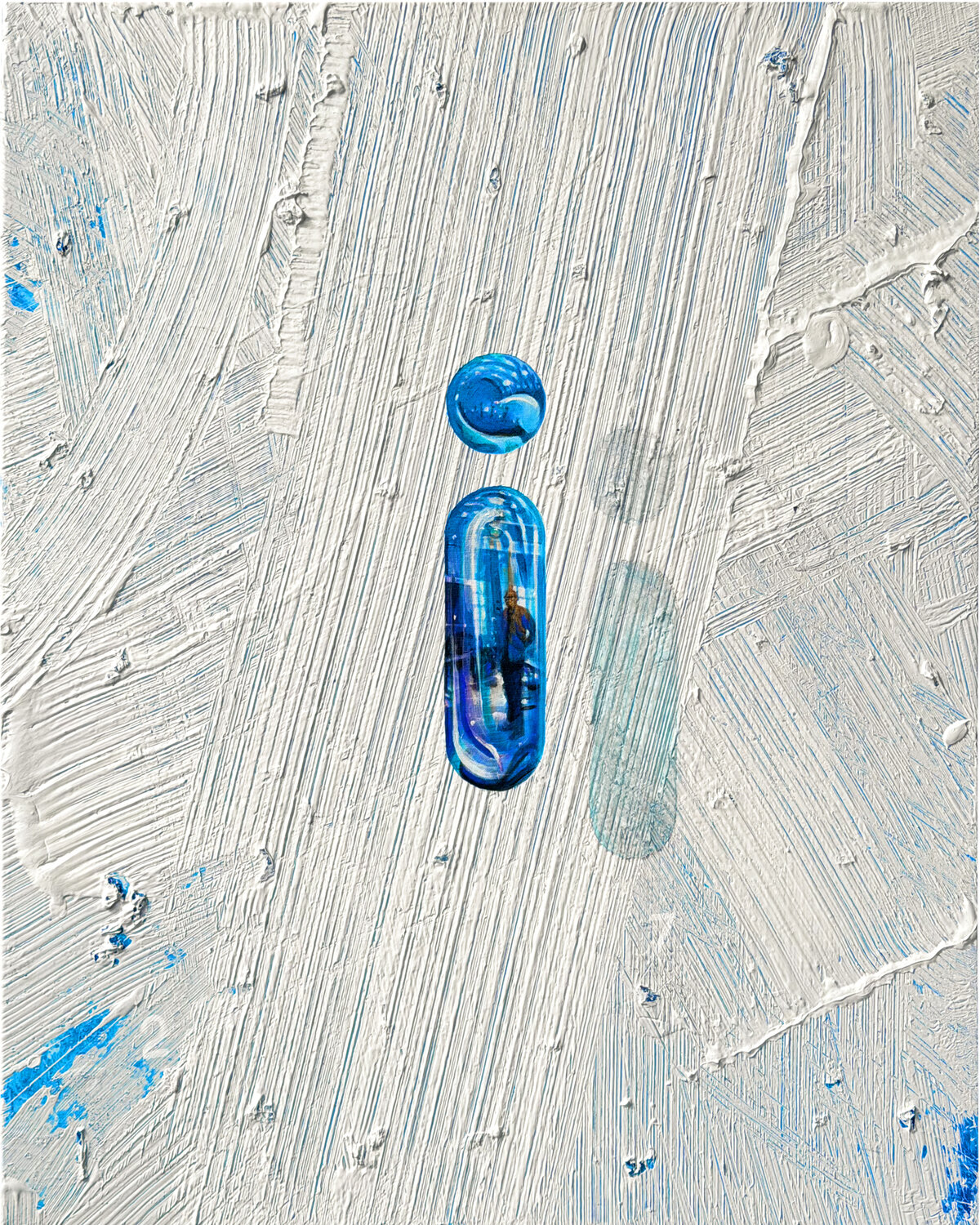 Reflections in Blue #278 Cliff Kearns Original painting for sale