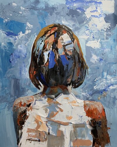 Woman Portrait. by Vita Schagen, Painting for Sale on Select