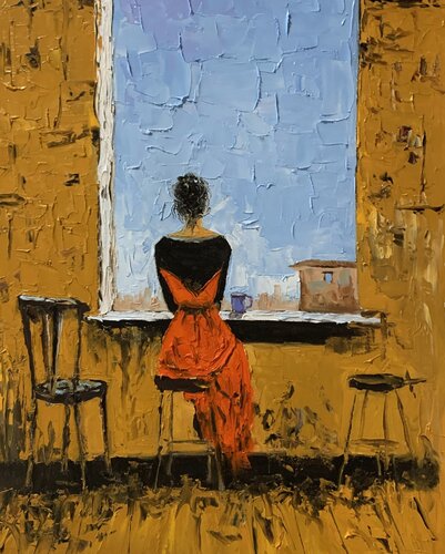 Dialog with the sky. von Vita Schagen, Malerei kaufen auf Select