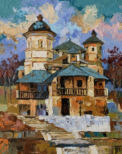 The Mystery of the Old Whimsical House. von Vita Schagen, Malerei kaufen auf Select