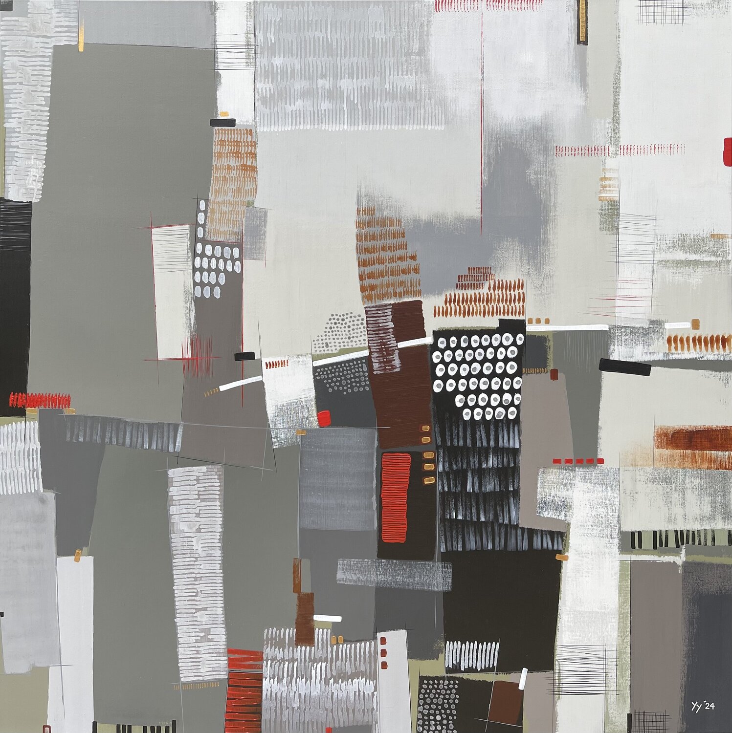 City Life II Yenny Yohan Original painting for sale