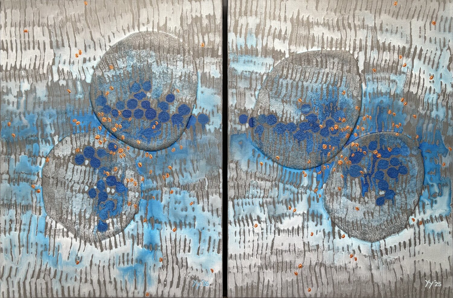 Soulmate III, IV Yenny Yohan Original painting for sale