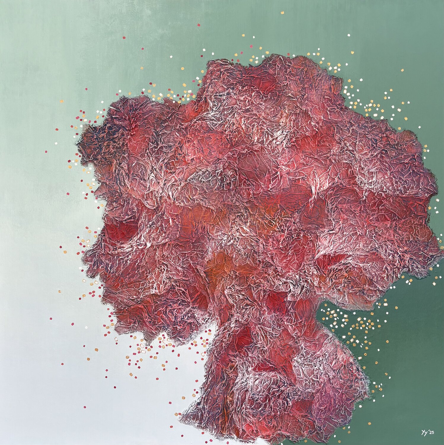 Flowers XIII Yenny Yohan Original painting for sale