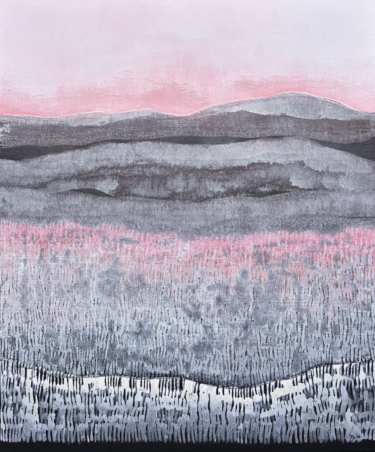 Mountain Song II Yenny Yohan Original painting for sale