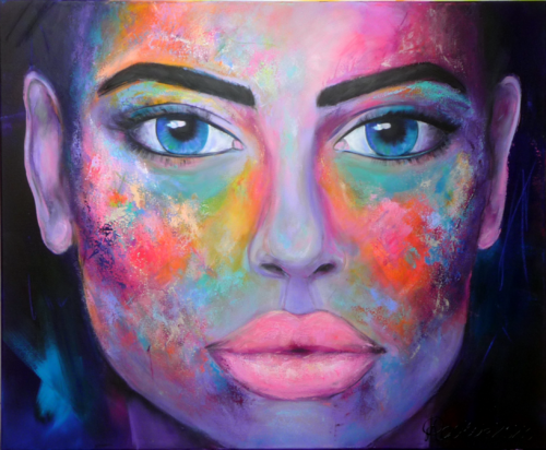Faces 13 by Manuela Rathje, Painting for Sale on Select