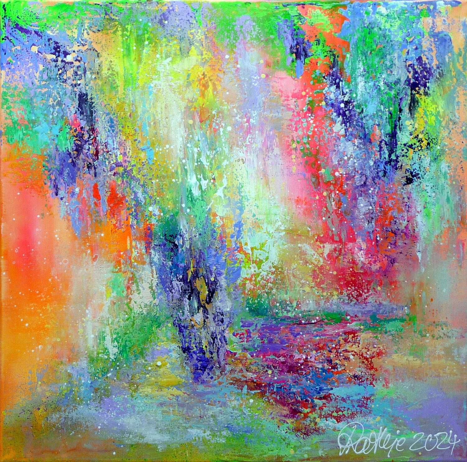 un jardin Manuela Rathje Original painting for sale