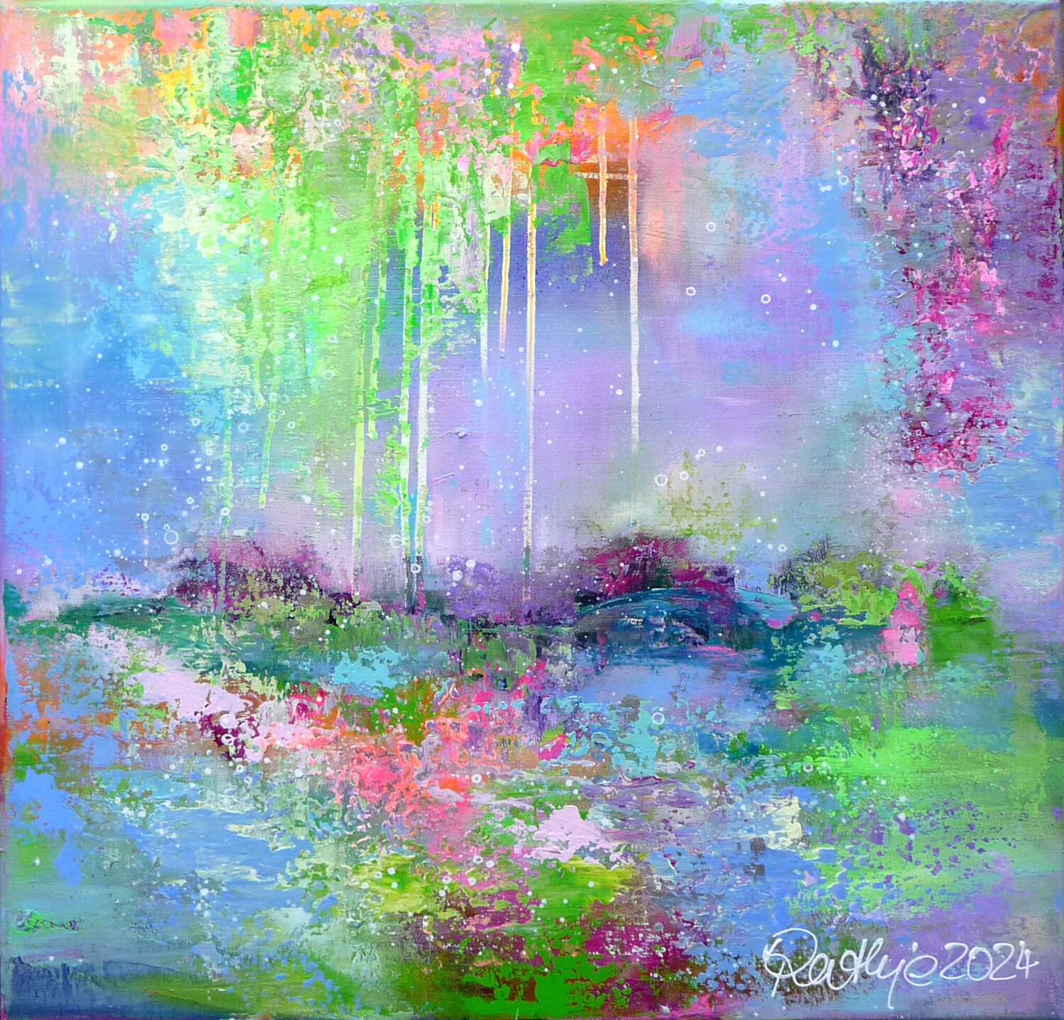 un jardin II Manuela Rathje Original painting for sale