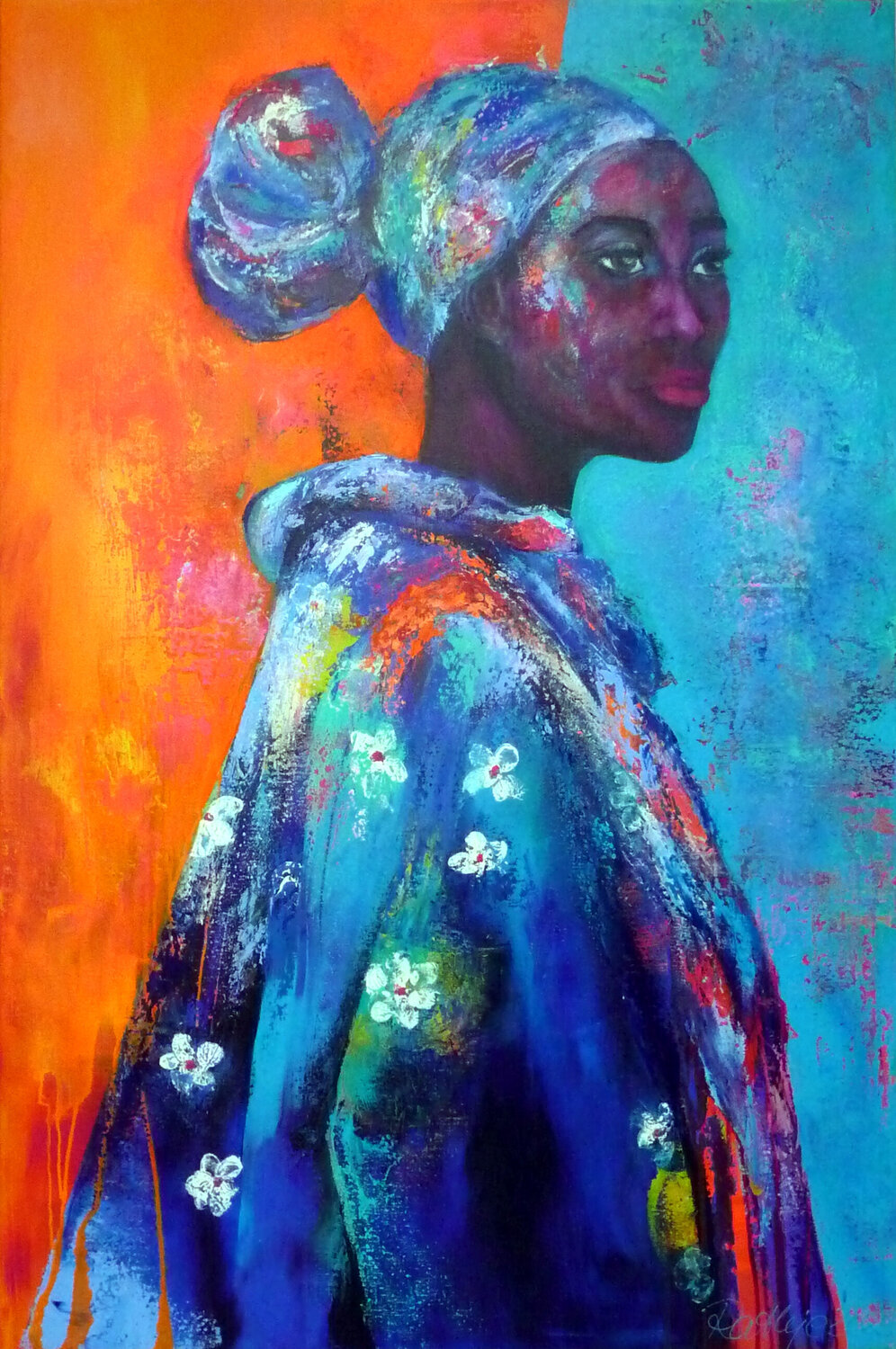 River Manuela Rathje Original painting for sale