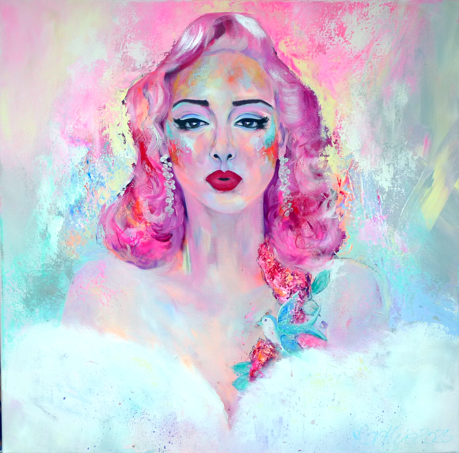 bella la donna Manuela Rathje Original painting for sale