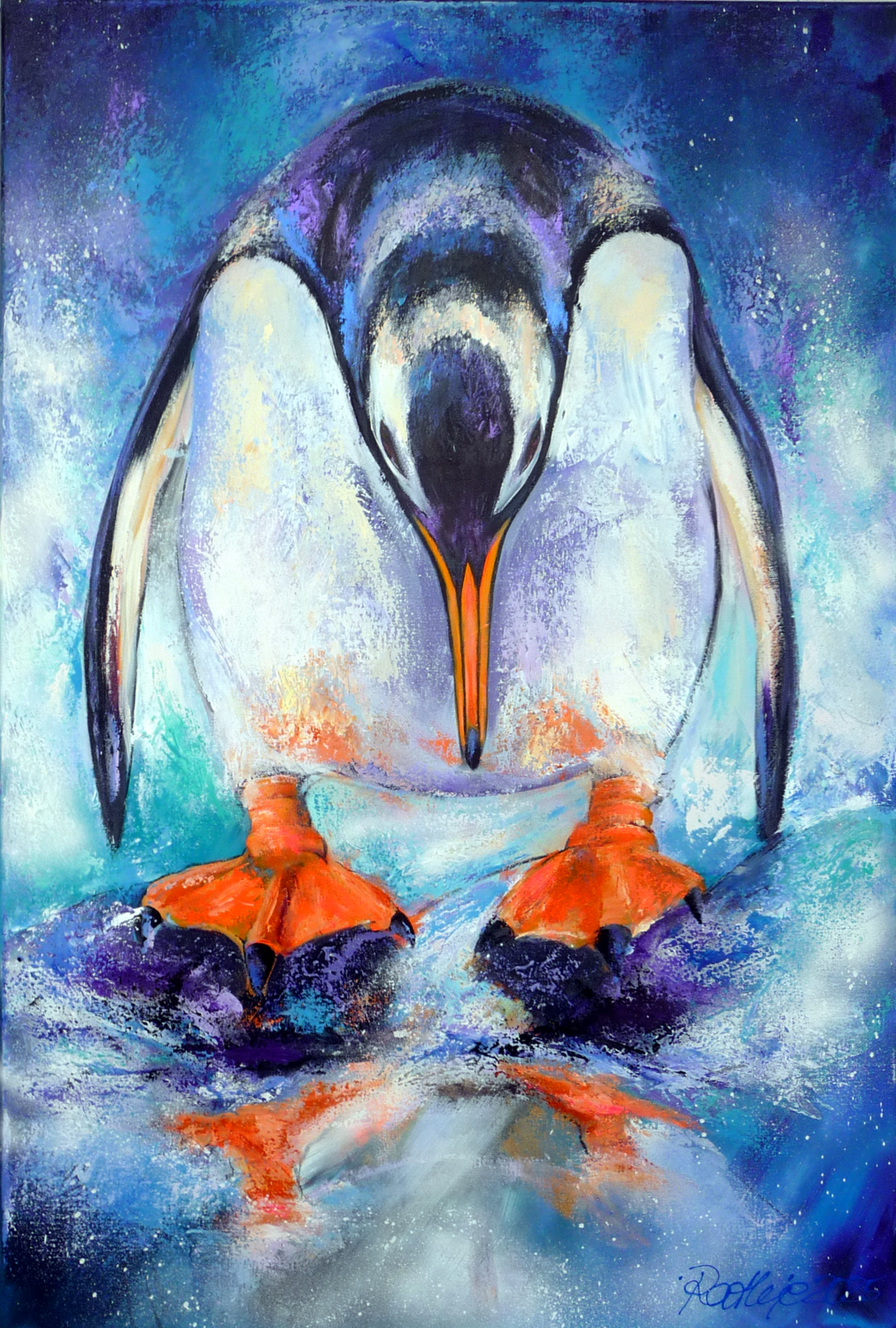 time to change Manuela Rathje Original painting for sale