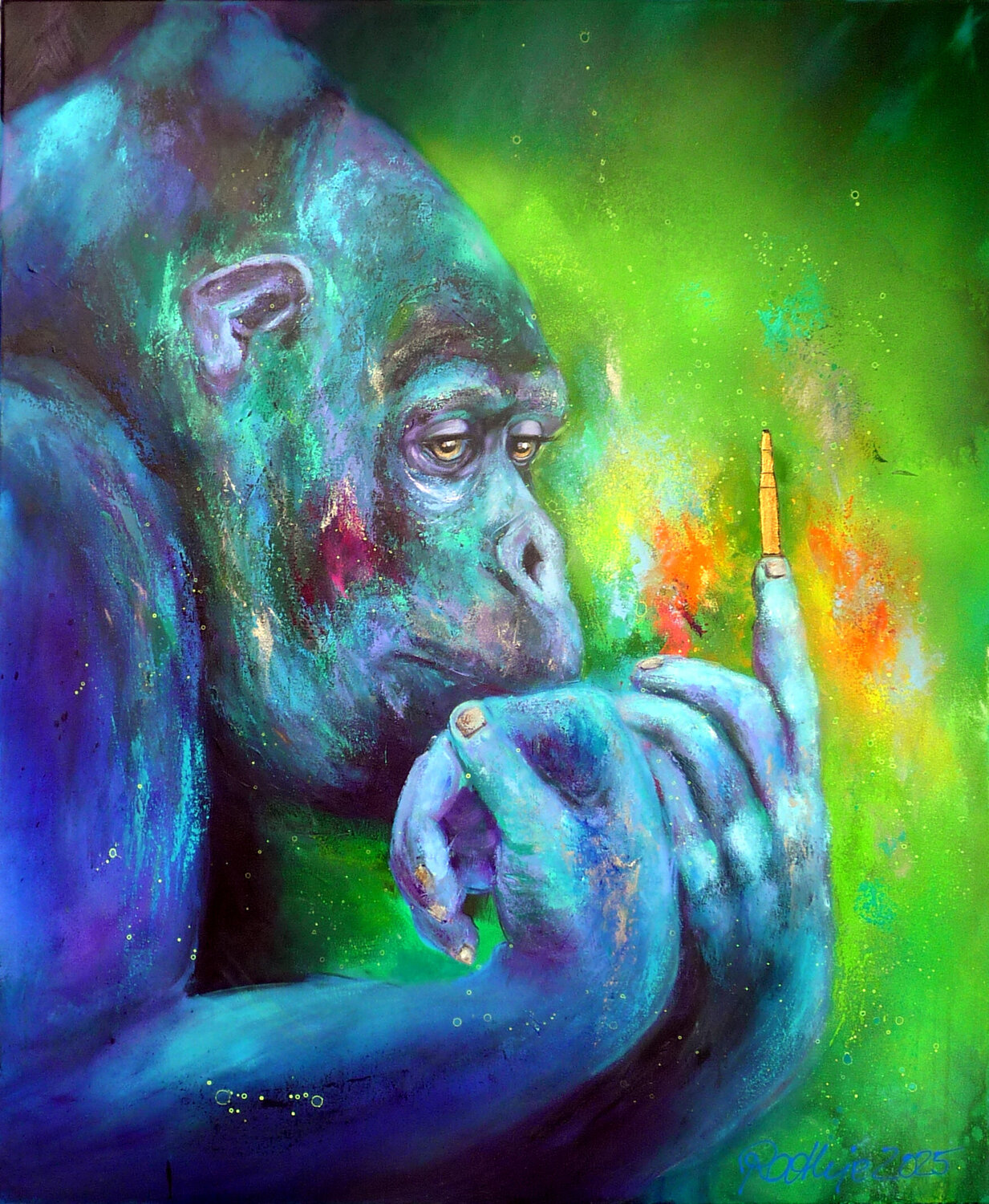 Rocky Manuela Rathje Original painting for sale